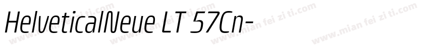 HelveticalNeue LT 57Cn字体转换